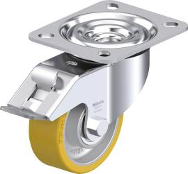 Stahlblech-Lenkrolle mit Feststeller, Typ L-ALTH Produktbild