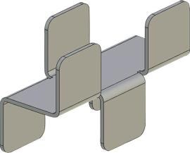 Stabilisierungshalter für Palettenregal-Rückwandgitter Produktbild