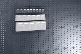 Klarsichtmagazin, mit Halterungspaar Produktbild