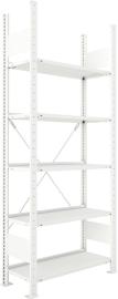 Büro-Steckregal META COMPACTeinseitig, RAL 7035 lichtgrau Produktbild