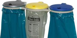 Abfallsammler Dreifach-Ständer, Wandmontage Produktbild