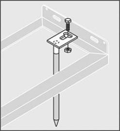 Bodenanker für Fahrradparker Produktbild