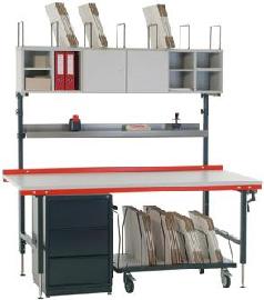 Regalsystem f. Packtische1762x243x330mm Produktbild