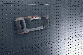Sägenhalter B125xT70xH38 mm 3 Aufnahmen für Lochplatten bott Produktbild