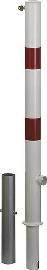 Absperrpf. Herausnehmbar D 76 mm m.Bodenh.Rot ReflGAH Alberts Produktbild