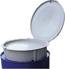 Einfülltrichter m. Klapp Deckel f. 200l Fässer CEMO Produktbild