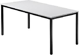 Besprechungstisch 160x 80lichtgrau/schwarz Produktbild