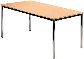Bespr.-tisch 160 x 80 Buche/Chrom Produktbild