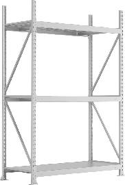 META MINI-RACK Weitspannregal mit Stahlpaneelen Produktbild