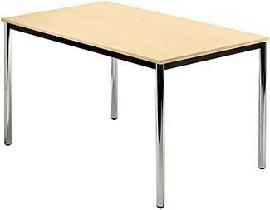 Bespr.-tisch 120 x 80 Ahorn/Chrom Produktbild