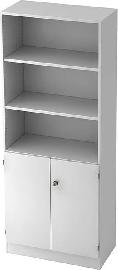 Regal Türen 6770SG weiß / weiß, 80x42x200 Produktbild