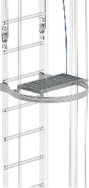 Zwischenplattform B600xT300 klappbar Stahl verzinkt Produktbild