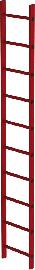 Schachtleiter 10 Sprossen L 2,80 m B450 mm LW 300 mm GFK Produktbild