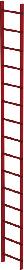Schachtleiter 15 Sprossen L 4,20 m B450 mm LW 300 mm GFK Produktbild