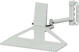 Gelenkarm Systemaufbau mit Monitorhalter RAL 7035 VESA-Aufnahme Produktbild
