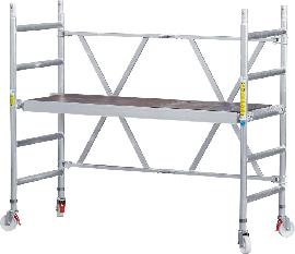 Klappgerüst CompactMaster 1T und 2T,<br>einfache und doppelte Plattformbreite Produktbild