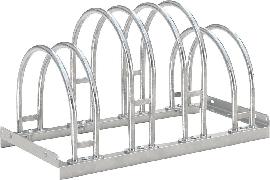 Fahrrad-Bogenparker zweiseitig, verzinkt L 700 mm, 4 Plätze Produktbild