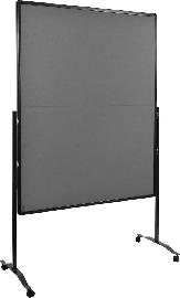 Moderationswand PREMIUM plus klappbar Textil grau Produktbild