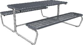 Bank-Tisch-Kombination PALMA, Drahtgitter Nutzbreite 1770mm DB 703 Produktbild