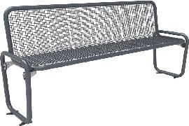 Parkbank PAMPLONA Drahtgitter DB 703 B1896xT546xH875 mm mit Rückenlehne Produktbild