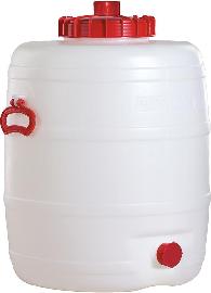 Fass 80 l H 623mm D 486 mm weiß Produktbild