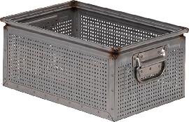 STAHLLOCHKASTEN GR.272-4 EDELSTAHL MM B=450 T=300 H=200 Produktbild