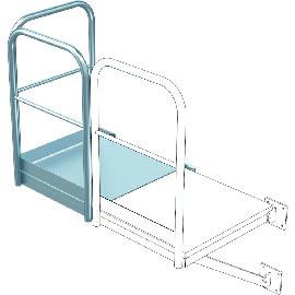 Grundpodest für Steigleiter, Stahl verzinkt Produktbild