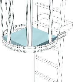 Zwischenplattform 520 x 550 mm ZARGES Produktbild