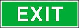 Beschilderung, Zusatzschild EXIT Produktbild