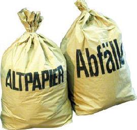 Kunststoff-, Papier-Abfallsäcke