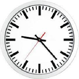 Funk-Wanduhr D300 elegantZiffernblatt we, Striche Mobatime Produktbild