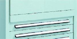 Zwischenholm Meta CLIP bei 2 Türen RAL7035 Produktbild