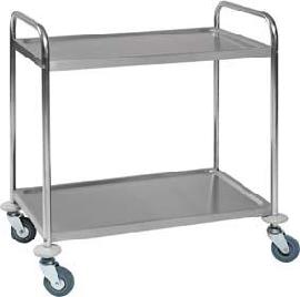 Tischwagen m. 2 Ladefl. 825x500, Edelstahl Produktbild