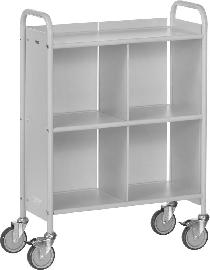 Bürowagen 4873 3 B. 720x350 grau Rückw. fetra Produktbild