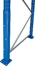 Stützenschutz für Rahmenständer blau SCHULTE Lagertechnik Produktbild