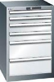 Schubladenschrank mit 6 Schubladen, stationär (Tiefe 572 mm) Produktbild