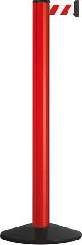 Sperrgurtpfosten, Pfosten rot, Gurt rot-weiß Produktbild