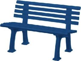 Gartenbank IBIZA 2-Sitzer Länge 1200 mm blau Blome Produktbild