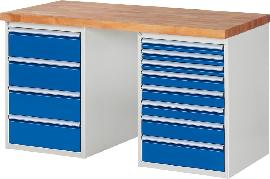 Werkbank Serie 7000, Tiefe 700 mm, 12 Schubladen Produktbild