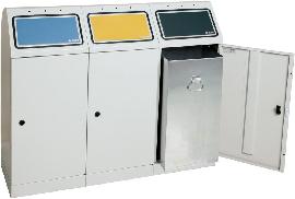 Abfalls. Flex-M 3x75l grau, ProPads, Einsatz Produktbild