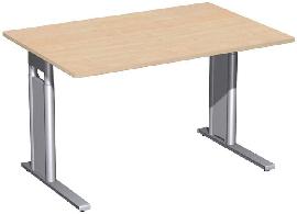 Schreibtisch C-Fuß "Pro", HxBxT: 680–820x1200x800 mm Produktbild