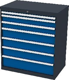 Schubladenschrank FS9 7S H1020mm RAL7016/5010FORUM Produktbild