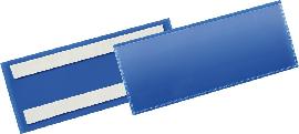 Etikettentasche B210xH74 mm blau, selbstklebend VE 50 Stück Produktbild