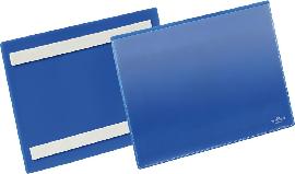 Etikettentasche B210xH148 mm A5 quer blau, selbstklebend VE 50 Stück Produktbild