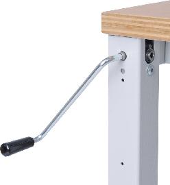 4-Fuß Grundgestell workergo, mit Kurbelverstellung Produktbild