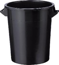 Kunststoff-Tonne schwarz Inhalt: 75 Liter Produktbild
