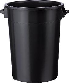 Kunststoff-Tonne schwarz Inhalt: 100 Liter Produktbild