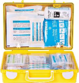 Erste-Hilfe-Koffer Extra+Handwerk, DIN 13157, gelb Produktbild