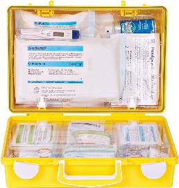 Erste-Hilfe-Koffer Extra Büro, DIN 13157, gelb Produktbild