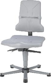 Bimos Arbeitsstuhl 9810-1000 Sintec 1 grau Sitzhöhe 430-580 mm mit Gleiter Produktbild